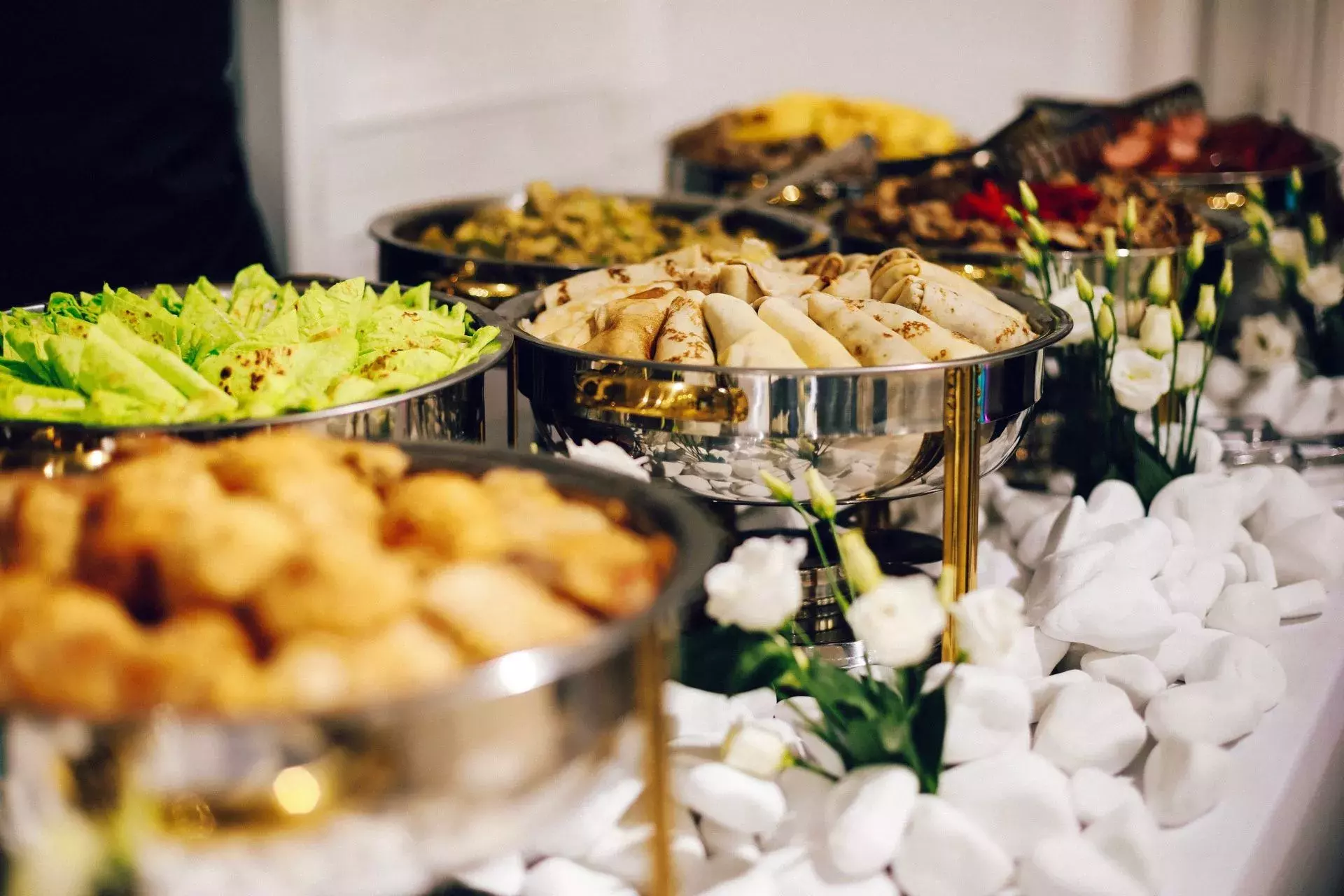 Dishes prepared for an event Dishes prepared for an event