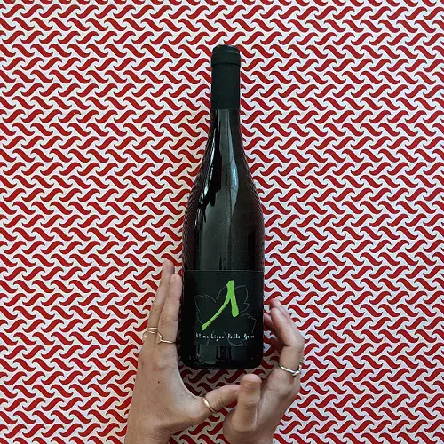 A bottle of Kitma Ligas wine from Pella, Greece A bottle of Kitma Ligas wine from Pella, Greece