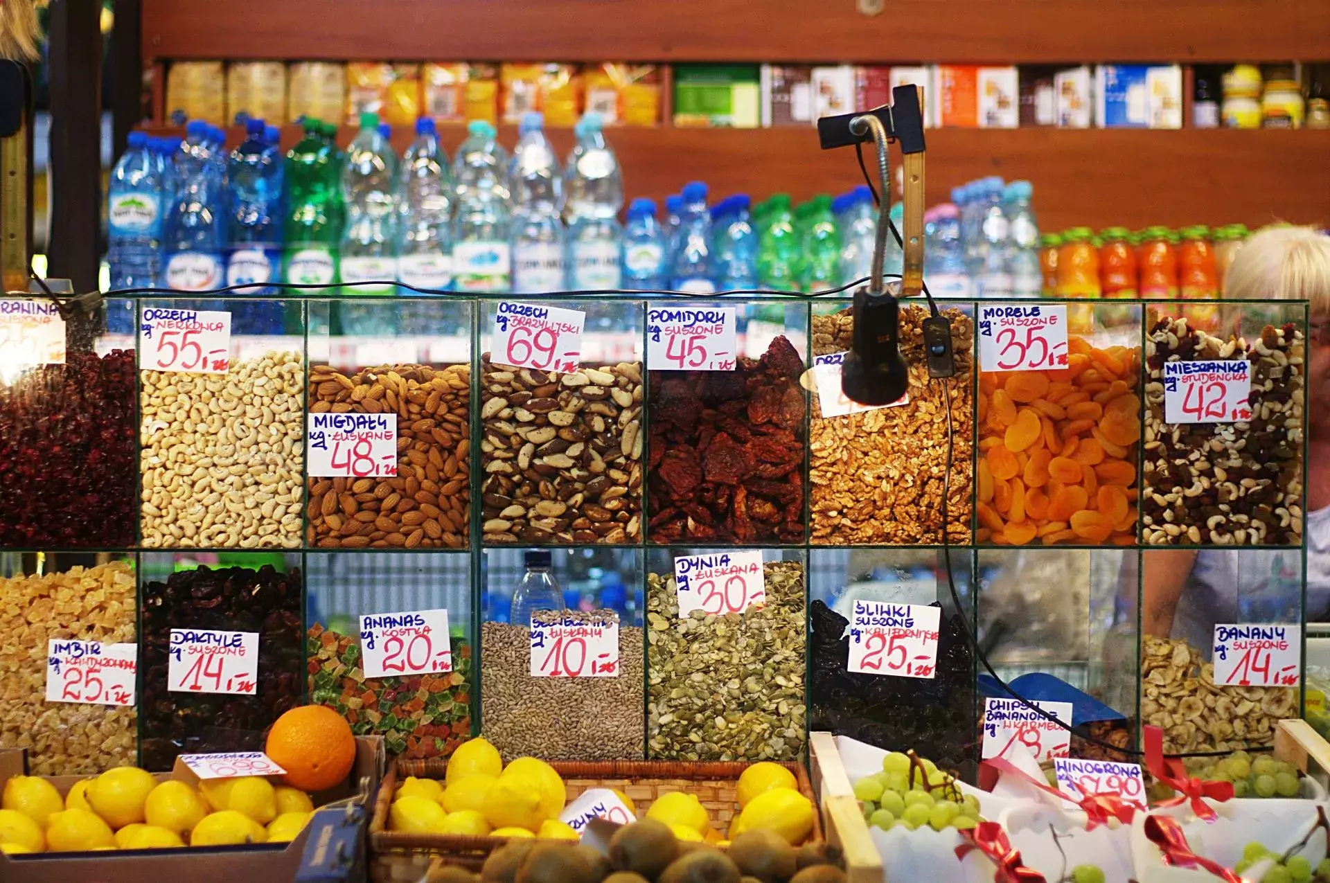 Selection of dried goods Selection of dried goods