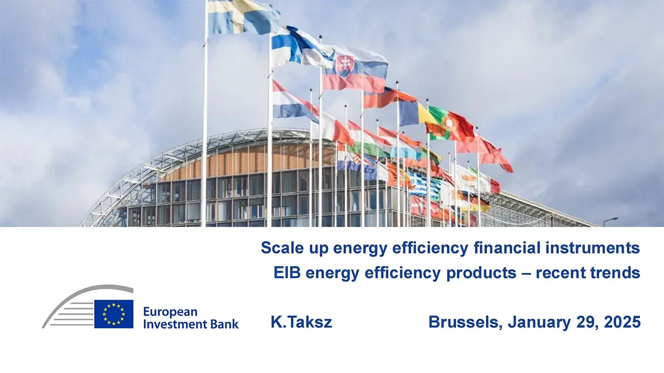 EIB energy efficiency financing products – recent trends EIB energy efficiency financing products – recent trends