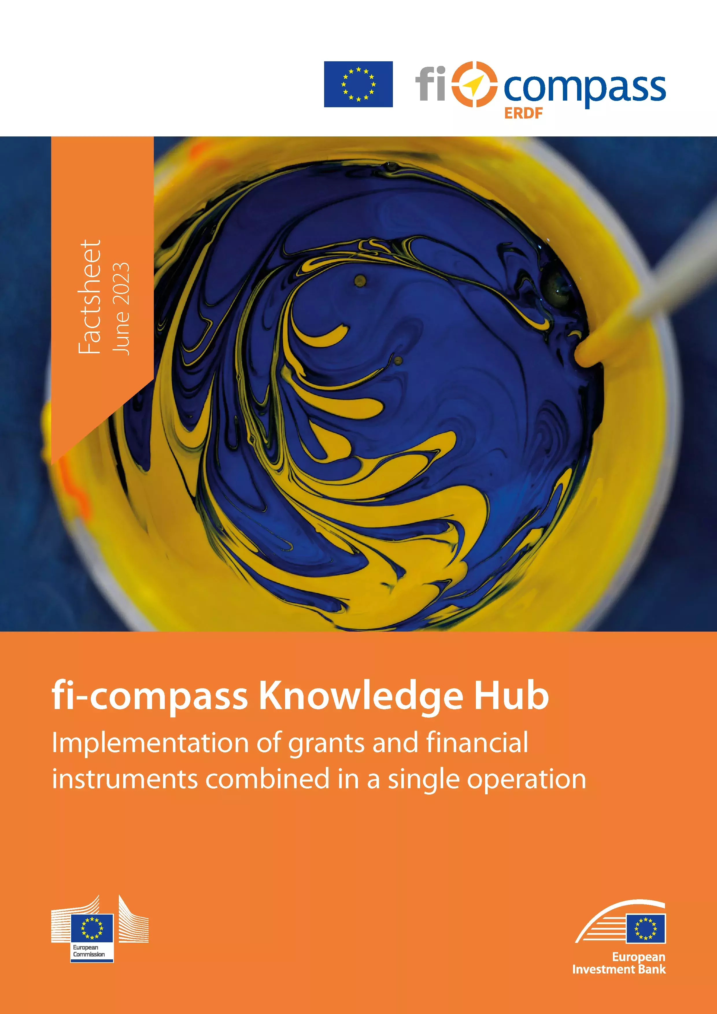 Implementation of grants and financial instruments combined in a single operation