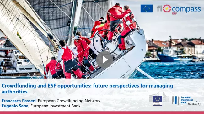 Crowdfunding and ESF opportunities
