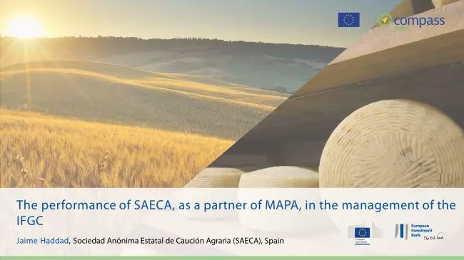 The performance of SAECA, as a partner of MAPA, in the management of the IFGC