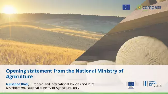 Giuseppe Blasi, Head of Department, European and International Policies and Rural Development, National Ministry of Agriculture, Italy