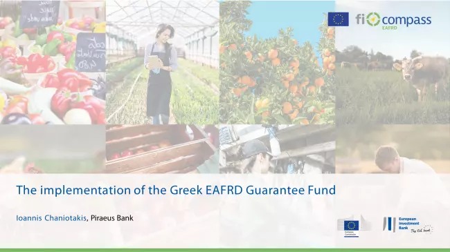 The implementation of the Greek EAFRD Guarantee Fund