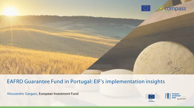 EAFRD Guarantee Fund in Portugal: EIF’s implementation insights