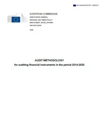 Audit methodology for auditing financial instruments in the period 2014-2020