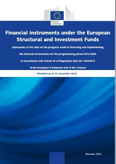 Summaries of the data on the progress made in financial instruments – Situation as at 31 December 2015