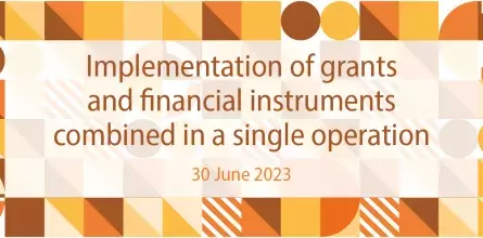 Implementation of grants and financial instruments combined in a single operation