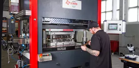 Man working on a machine