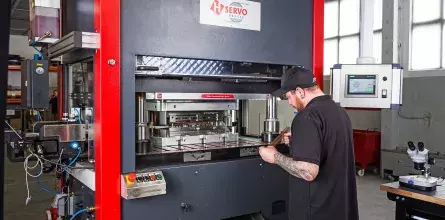 Man working on a machine