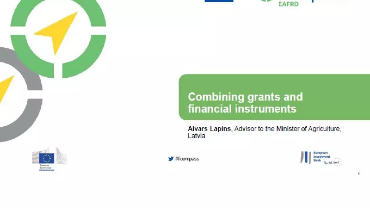 Combining grants and financial instruments