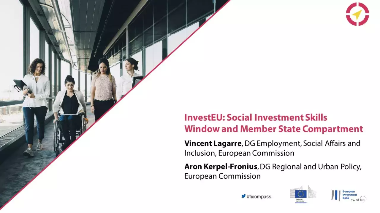 InvestEU: Social Investment Skills Window and Member State Compartment