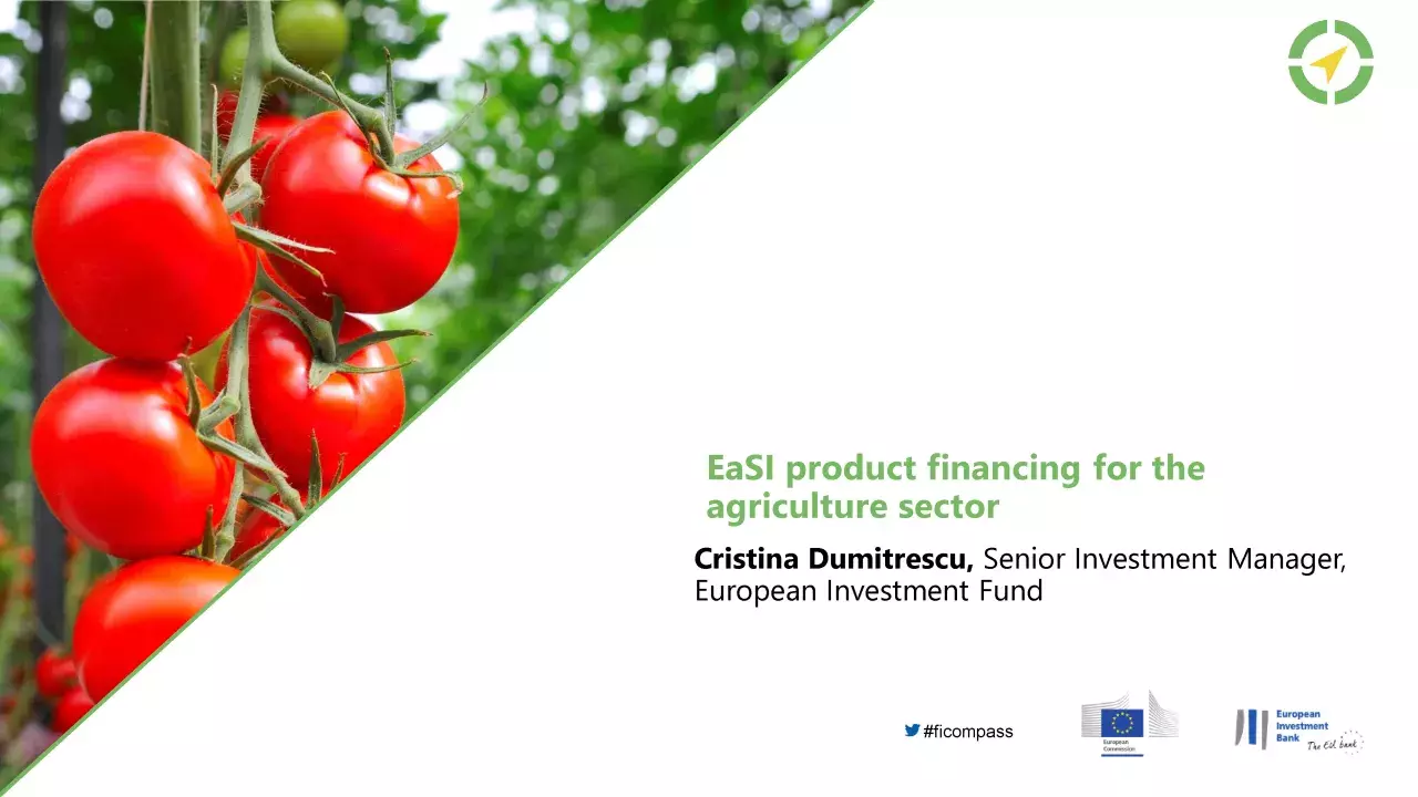 EaSI product financing for the agriculture sector
