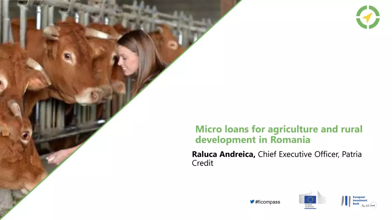 Micro loans for agriculture and rural development in Romania