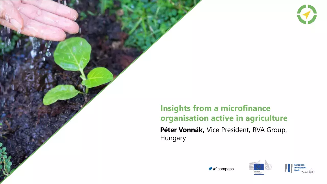 Insights from microfinance organisation active in agriculture