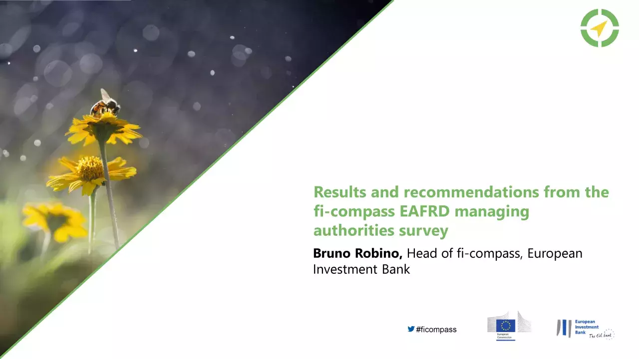 Results and recommendations from the fi-compass EAFRD managing authorities survey