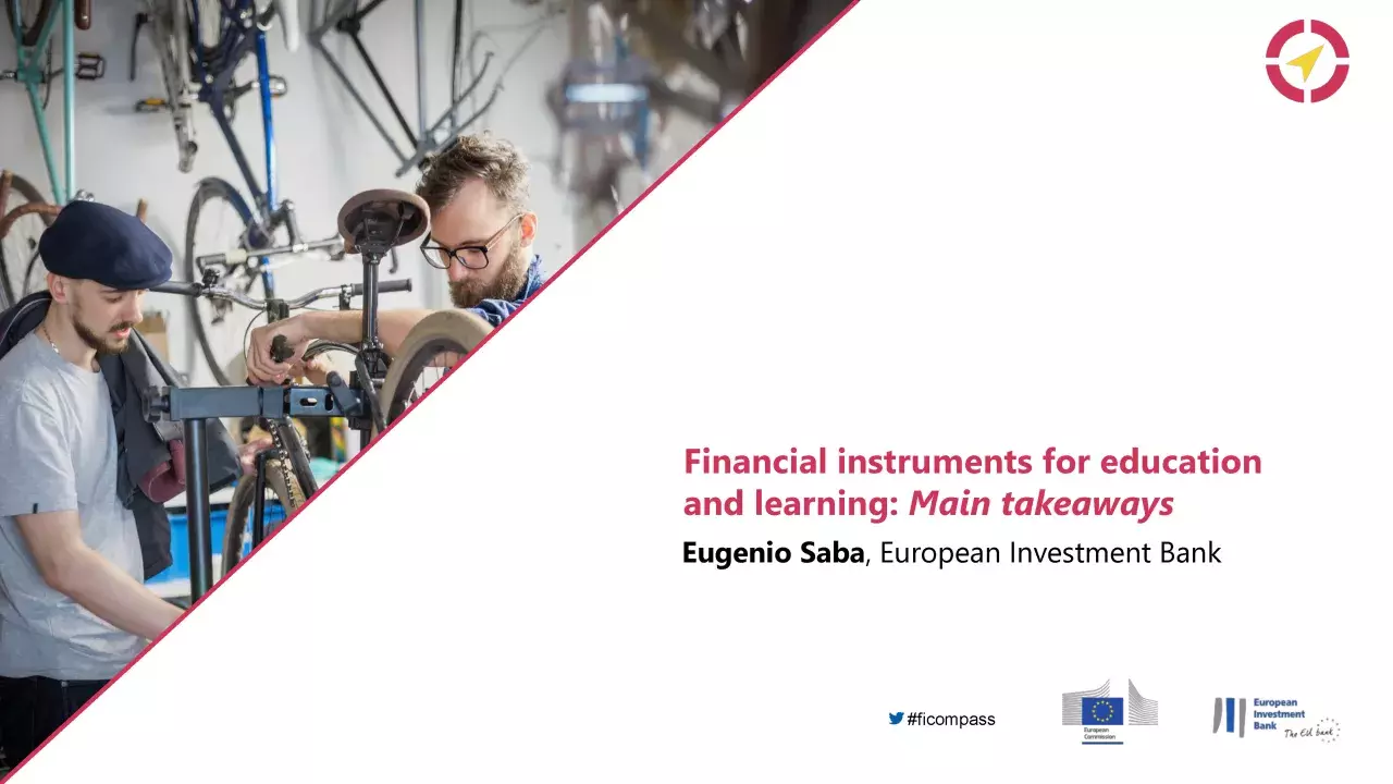 Financial instruments for education and learning: Main takeaways