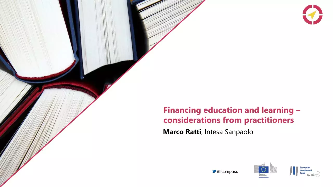 Financing education and learning considerations from practitioners