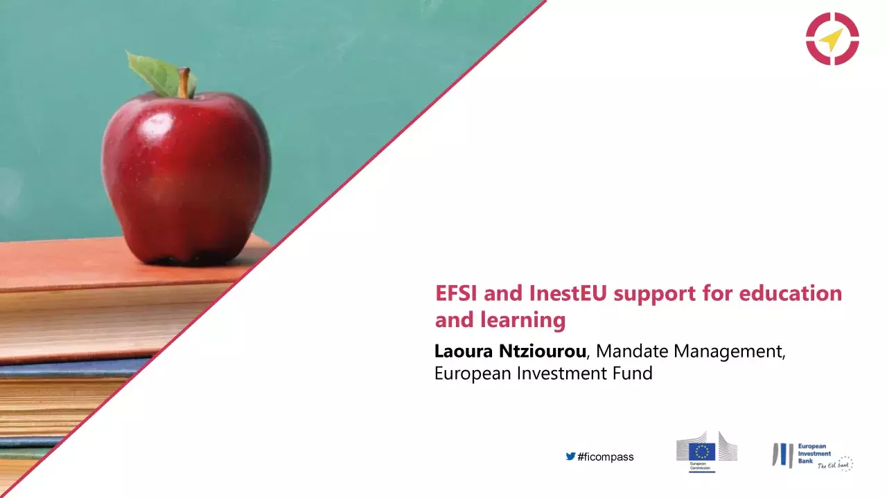 EFSI and InestEU support for education and learning