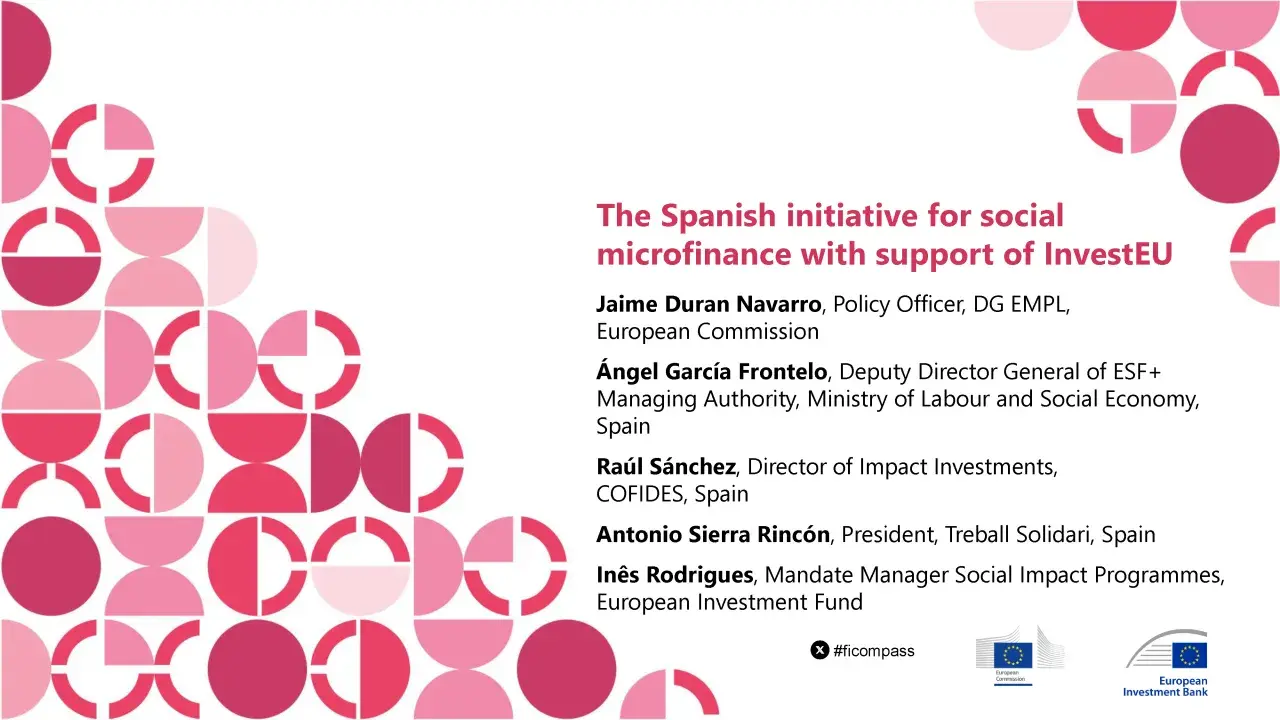 The Spanish initiative for social microfinance with support of InvestEU