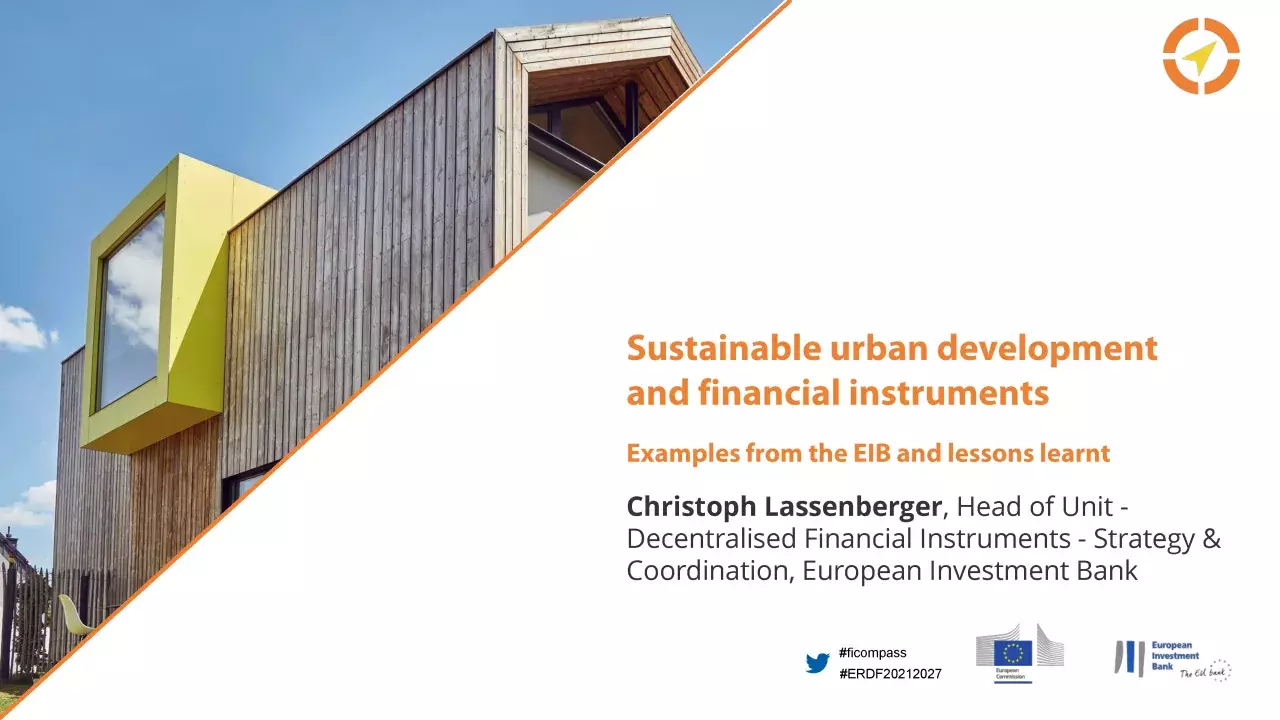 Sustainable urban development and financial instruments