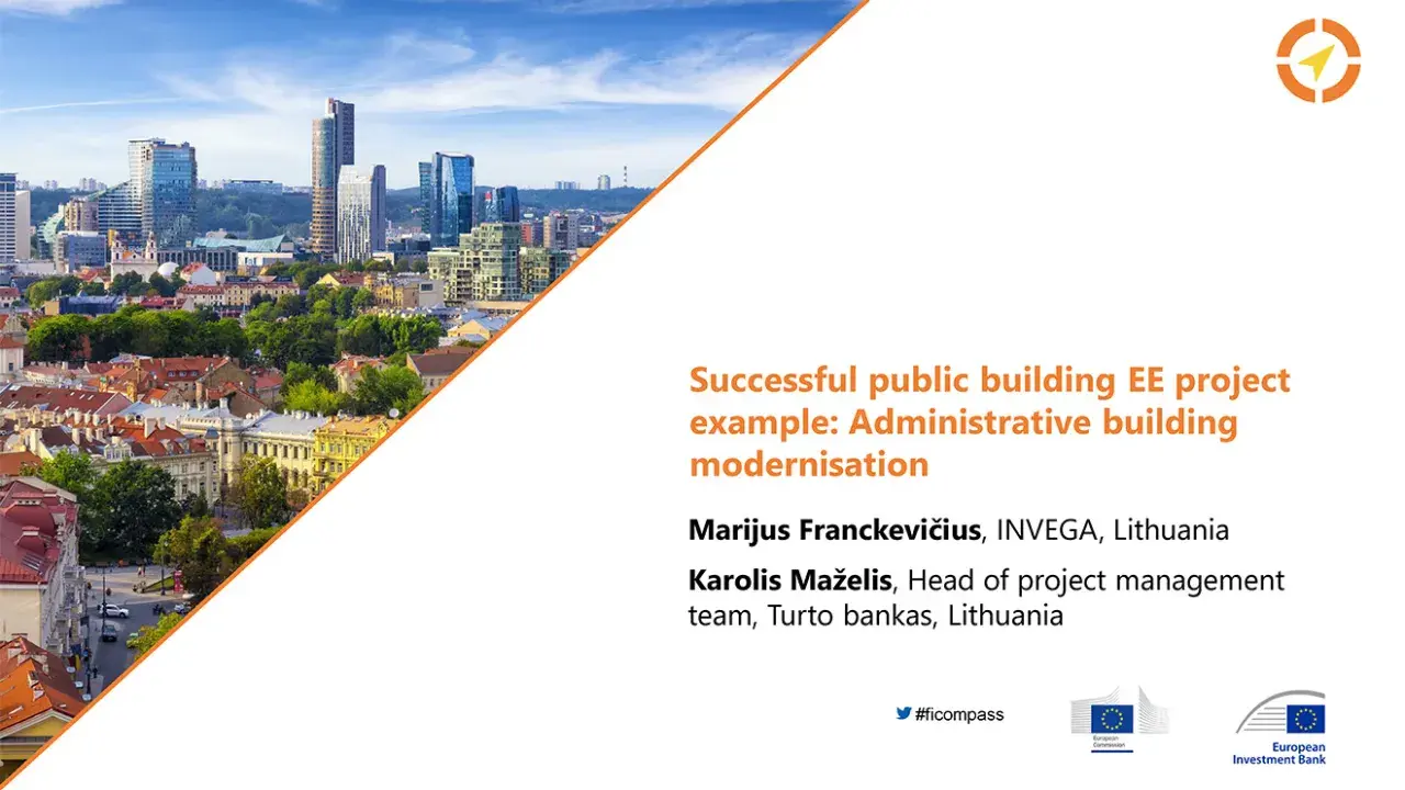 Successful public building EE project example: Administrative building modernisation