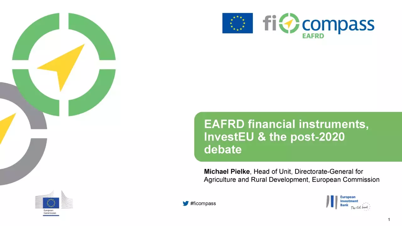 EAFRD Financial instruments, InvestEU &amp; the post-2020 debate