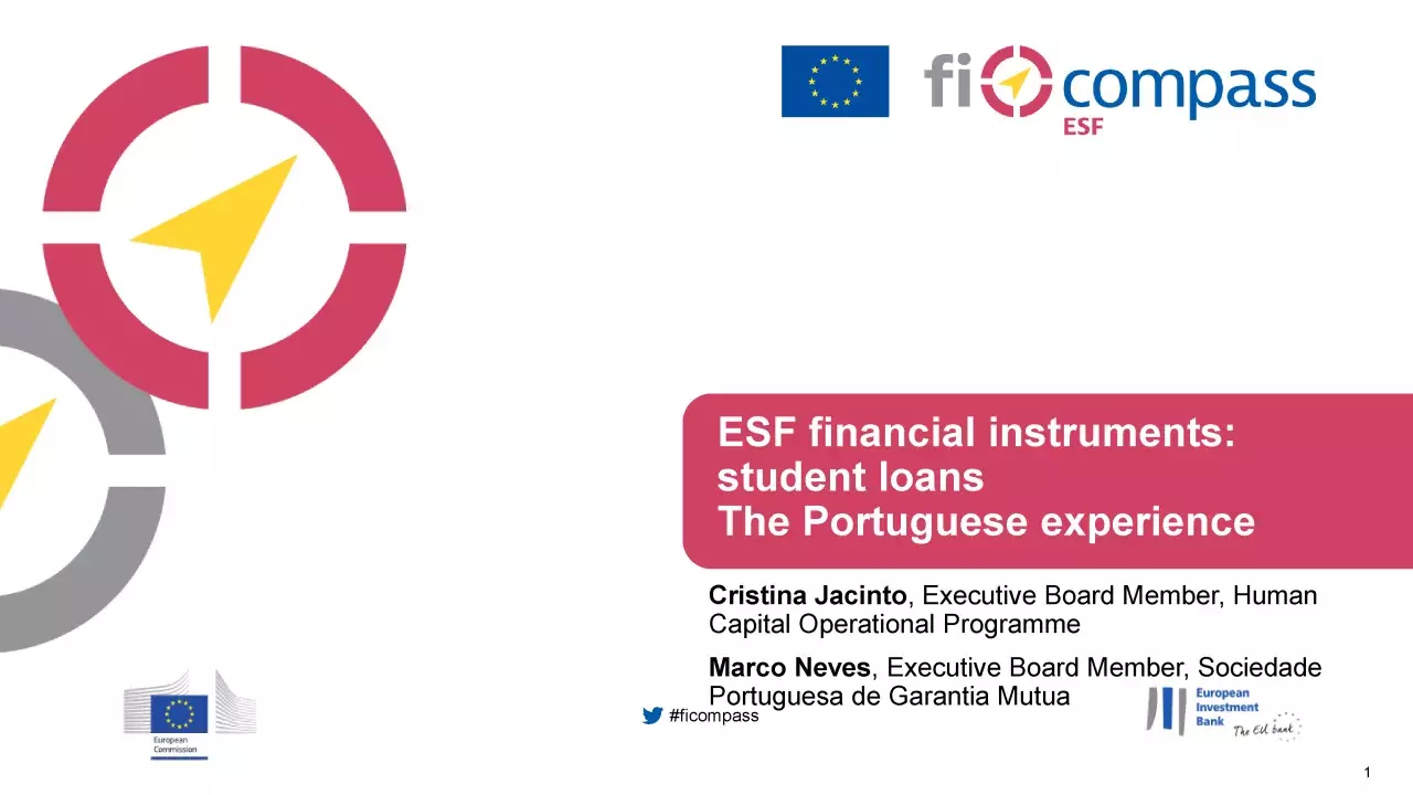 ESF Financial instruments: student loans The Portuguese experience