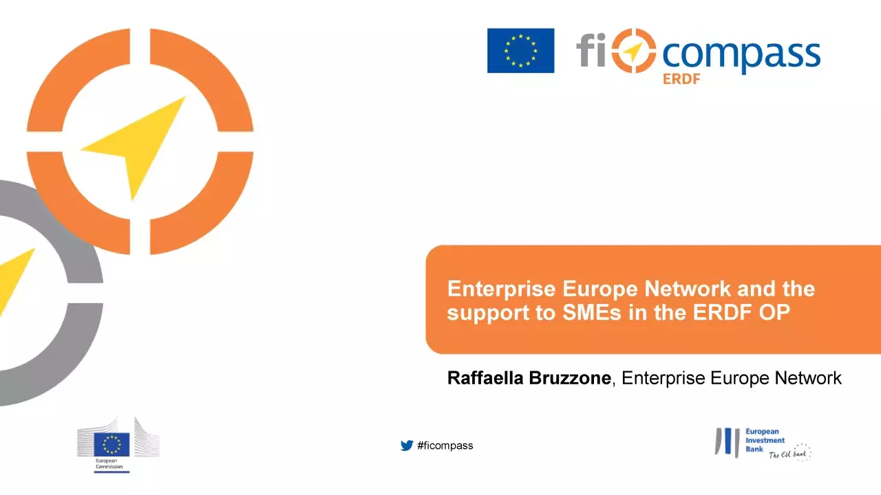 Enterprise Europe Network and the support to SMEs in the ERDF OP