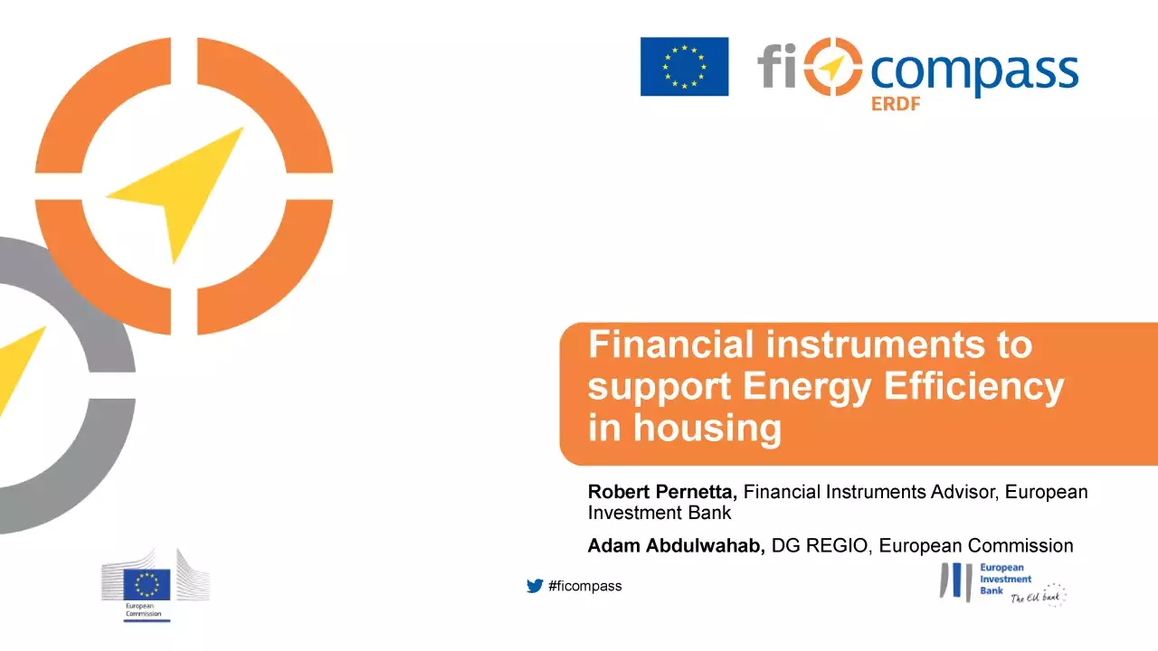 Financial instruments to support Energy Efficiency in housing