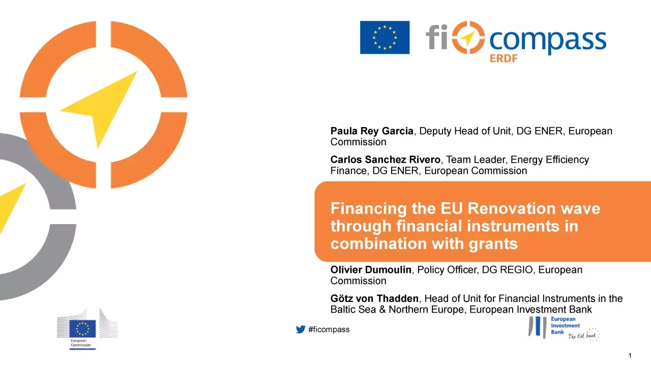 Financing the EU Renovation wave through financial instruments in combination with grants