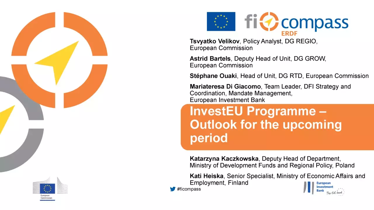InvestEU Programme - Outlook for the upcoming period