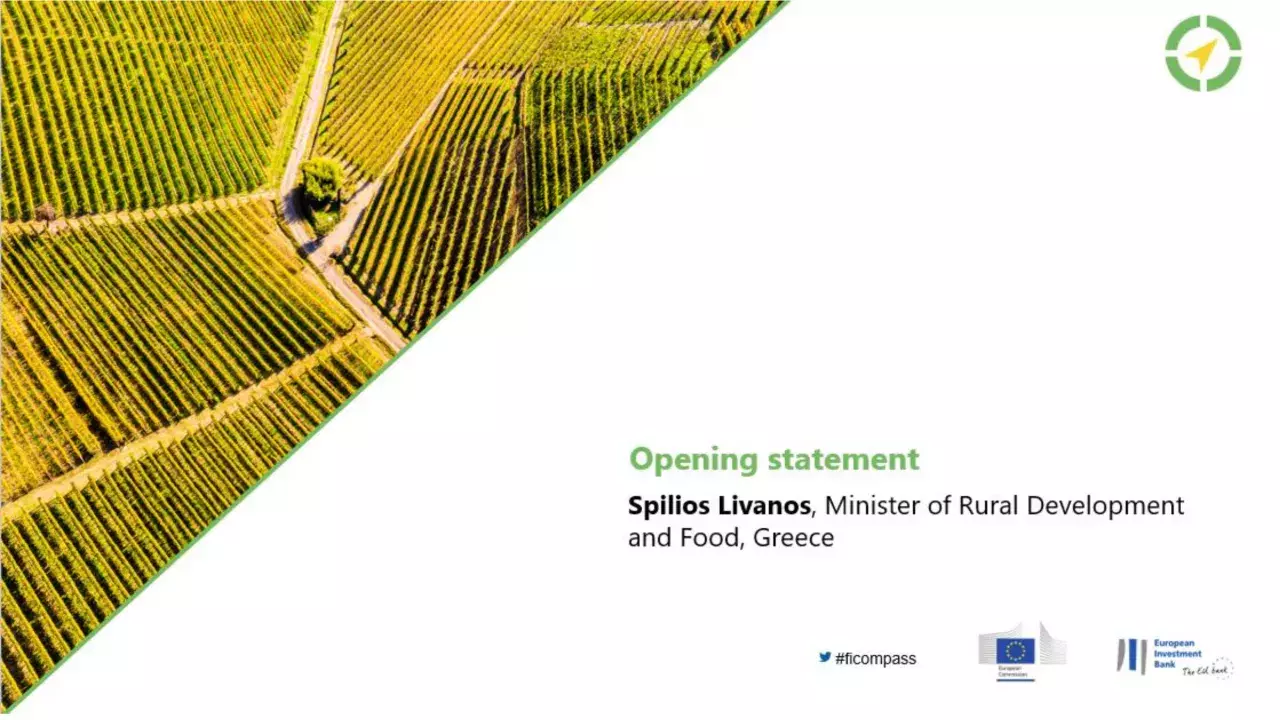 Opening statement from the Ministry of Rural Development and Food in Greece