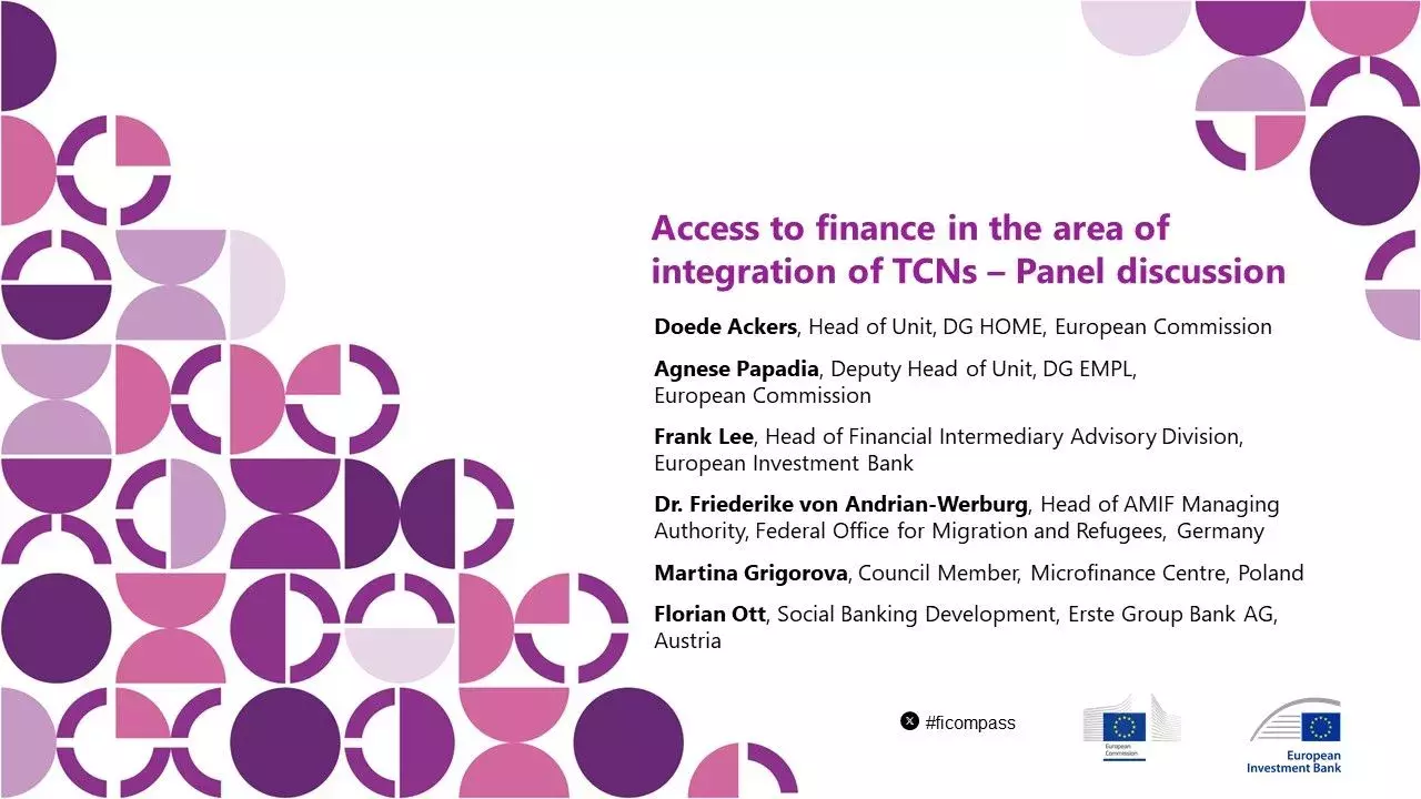 Access to finance in the area of integration of TCNs – Panel discussion