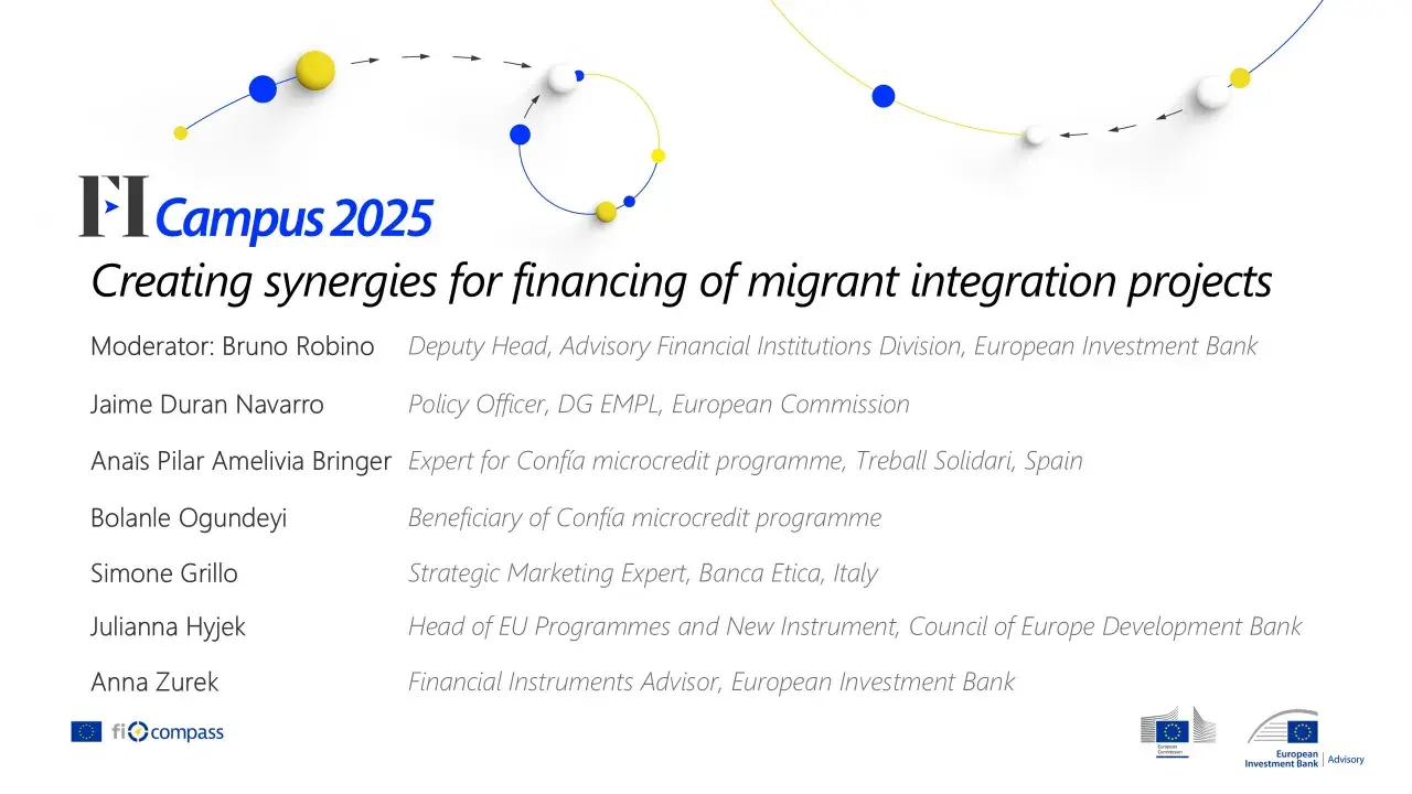 Creating synergies for financing of migrant integration projects