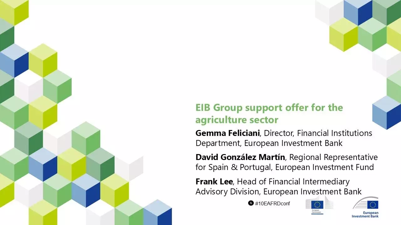 EIB Group support offer for the agriculture sector