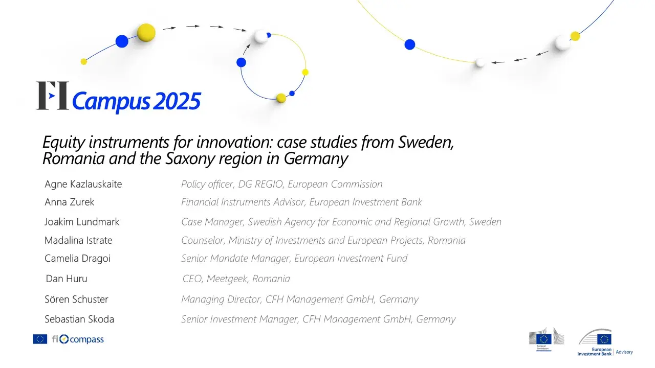 Equity instruments for innovation: case studies from Sweden, Romania and the Saxony region in Germany
