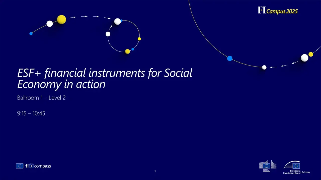 ESF+ financial instruments for Social Economy in action