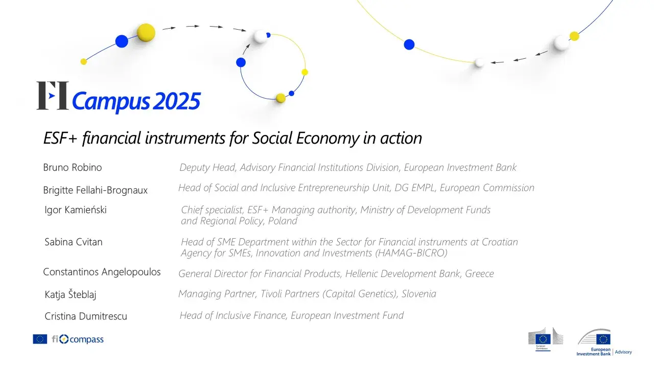 ESF+ financial instruments for Social Economy in action