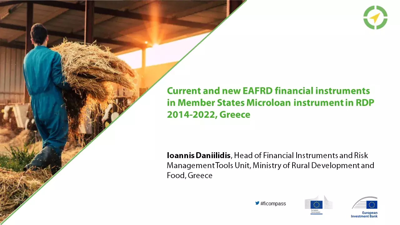 Current and new EAFRD financial instruments in Member States Microloan instrument in RDP 2014-2022, Greece