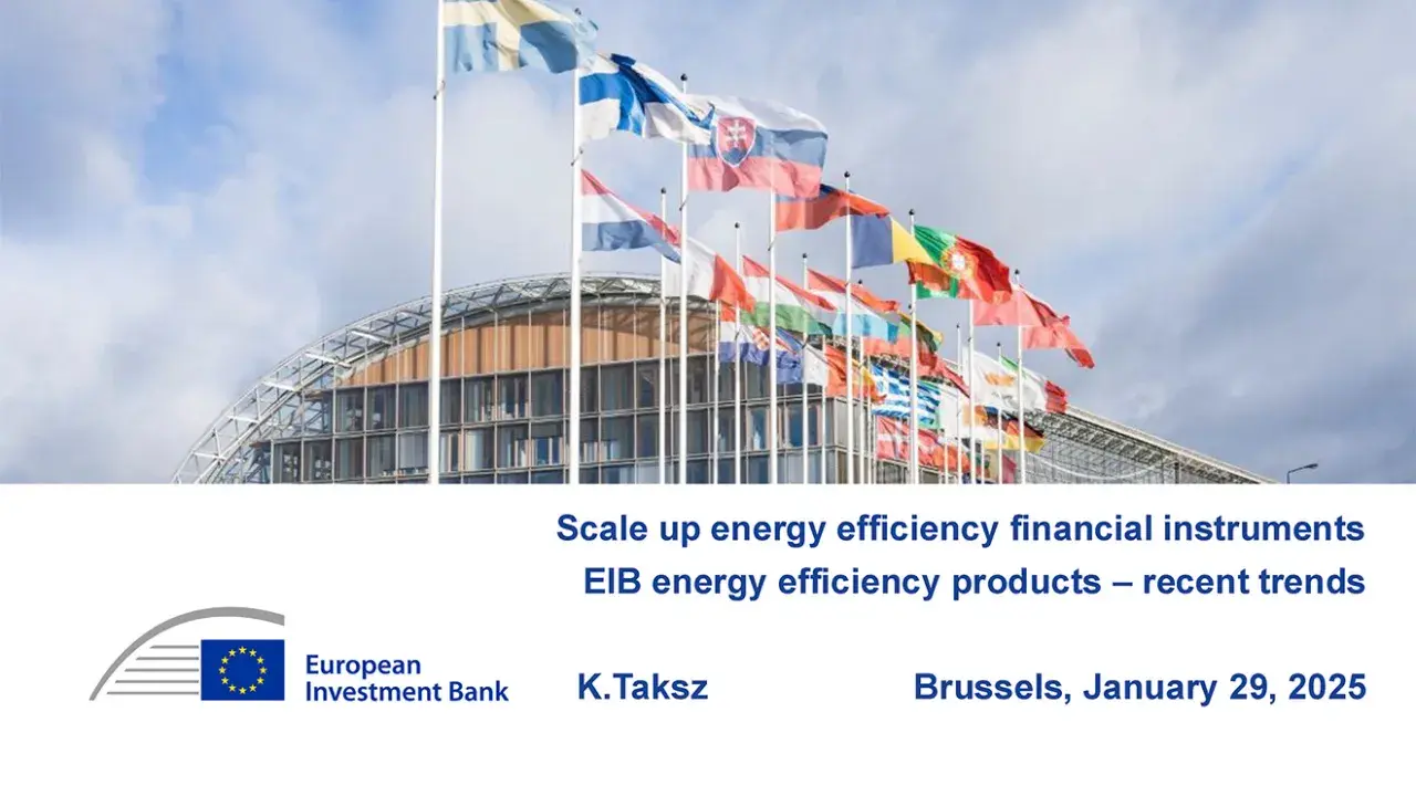 EIB energy efficiency financing products – recent trends EIB energy efficiency financing products – recent trends