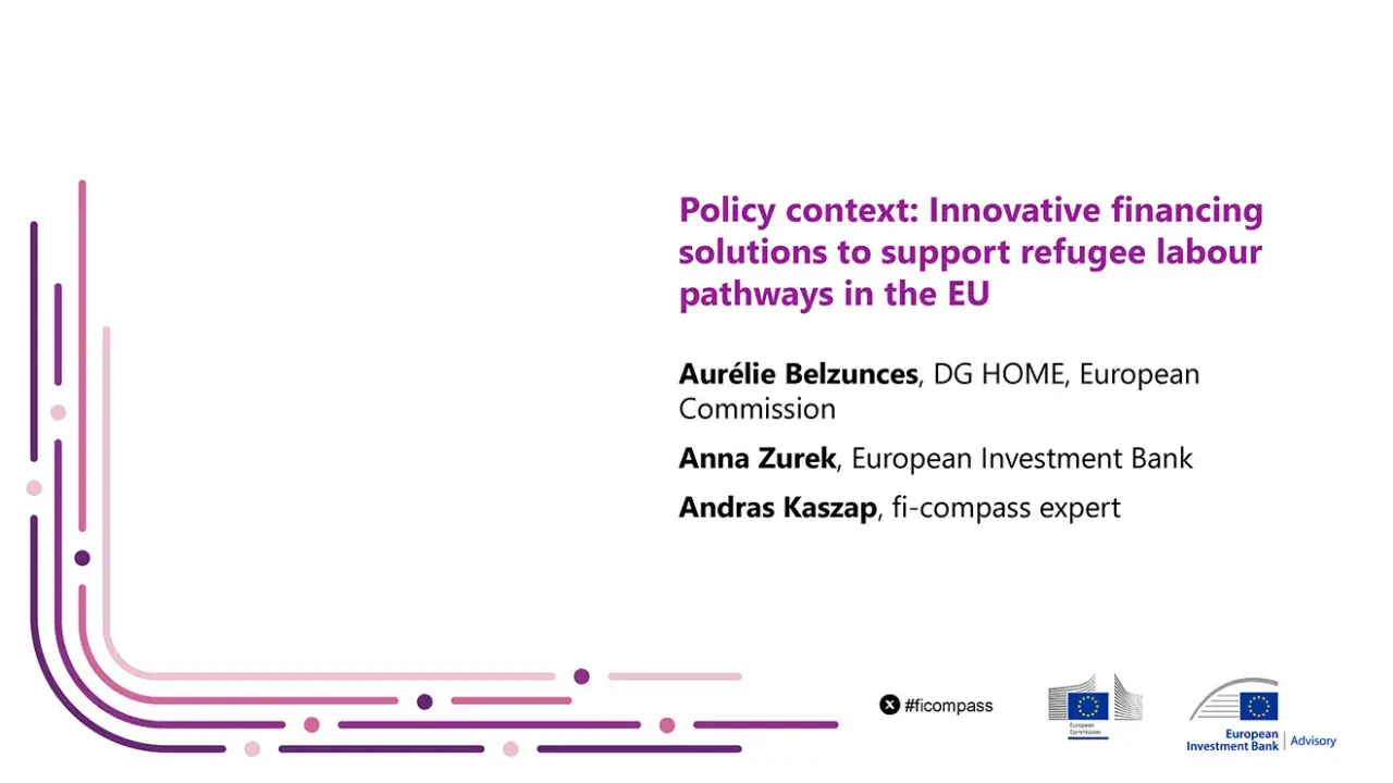 Policy context: Innovative financing solutions to support refugee labour pathways in the EU