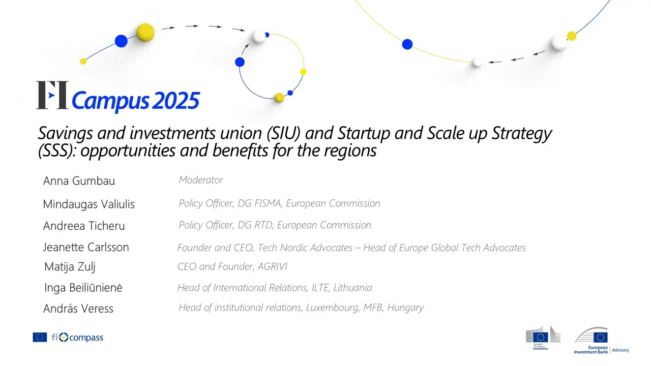 Savings and investments union (SIU) and Startup and Scale up Strategy (SSS)