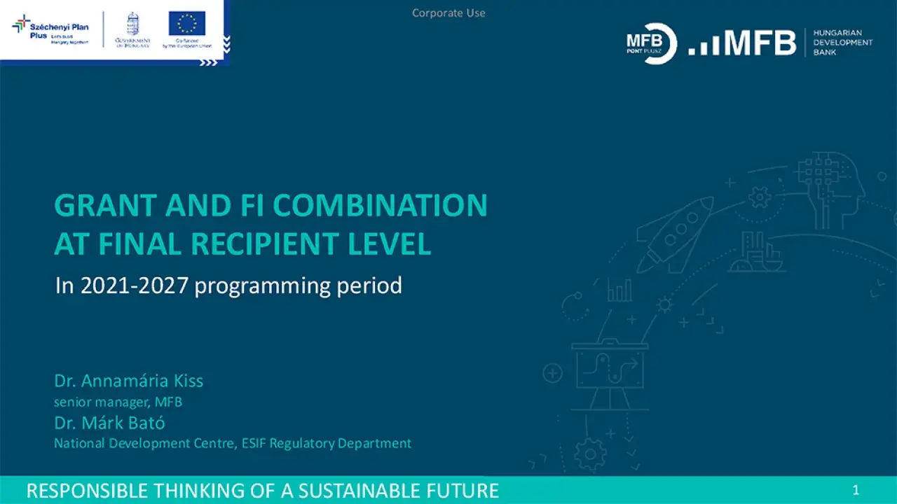 Grant and FI combination at final recipient level