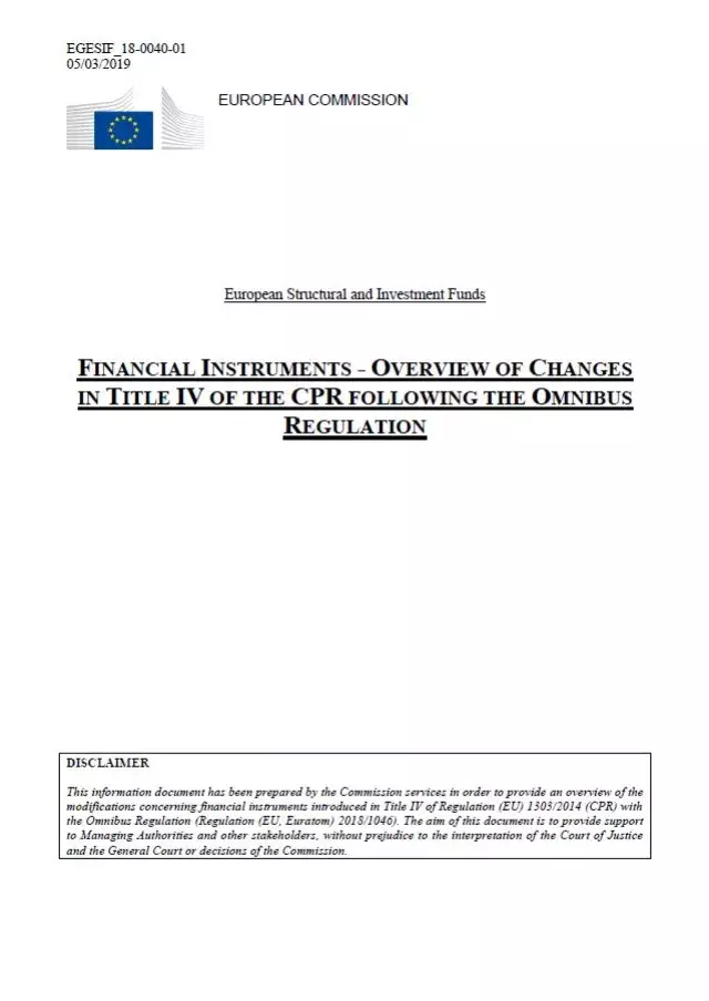 Financial Instruments-Overview of changes in Title IV of the CPR following the Omnibus regulation