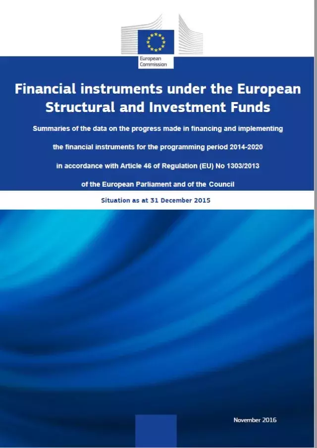 Summaries of the data on the progress made in financial instruments – Situation as at 31 December 2015 Summaries of the data on the progress made in financial instruments – Situation as at 31 December 2015