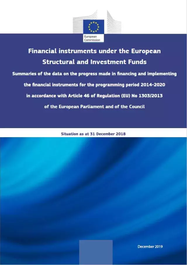 Summaries of the data on the progress made in financial instruments – Situation as at 31 December 2018 Summaries of the data on the progress made in financial instruments – Situation as at 31 December 2018