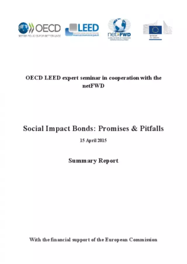 Social impact bonds: promises and pitfalls