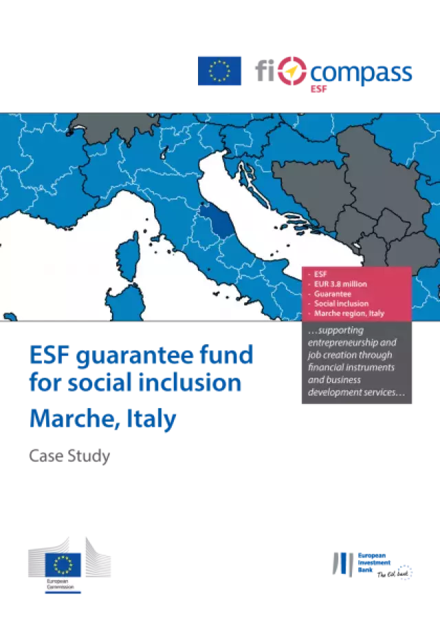 ESF guarantee fund for social inclusion Marche - Italy
